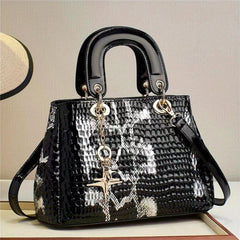 Crocodile Pattern Crossbody Bag Satchel for Women