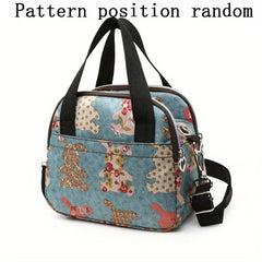 Floral Pattern Small Crossbody Bag Zipper Purse