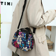 Floral Pattern Small Crossbody Bag Zipper Purse