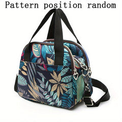 Floral Pattern Small Crossbody Bag Zipper Purse