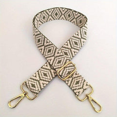 Embroidered Wide Shoulder Strap Ethnic Style Adjustable Portable Strap