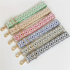 Embroidered Wide Shoulder Strap Ethnic Style Adjustable Portable Strap