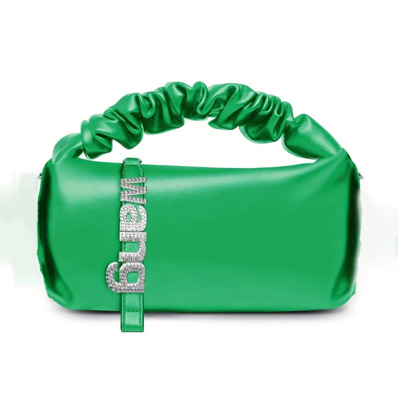 Cloud Pleated Tote Bag PU Leather Handbag Women's Casual Clutch Purse