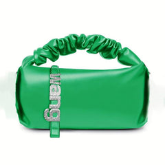 Cloud Pleated Tote Bag PU Leather Handbag Women's Casual Clutch Purse