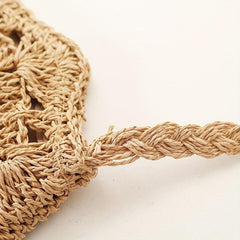 Bohemia Woven Zipper Crossbody Shoulder Bag Purse Beach Bag