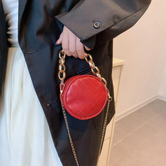 Mini Croc Embossed Handbag - Faux Leather