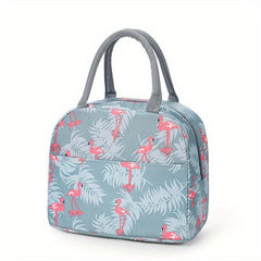Portable Zipper Satchel Bag Lightweight Lunch Storage Handbag