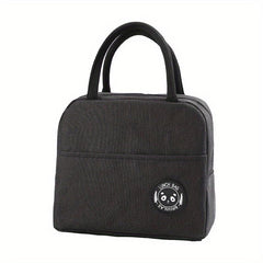 Portable Zipper Satchel Bag Lightweight Lunch Storage Handbag