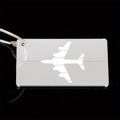 1pc Aluminum Alloy Luggage Tag Aircraft Cargo Hanging Tag Metal Luggage Tag