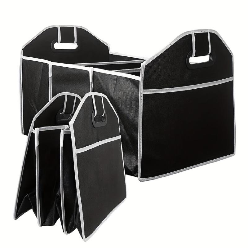 Foldable Car Organizer Lightweight Large Capacity Portable Box with Grids