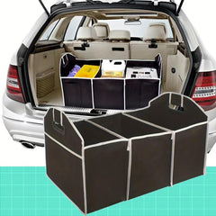 Foldable Car Organizer Lightweight Large Capacity Portable Box with Grids