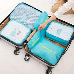 6 PCS Travel Storage Bag Sets Dustproof Organizer Clothes Bags