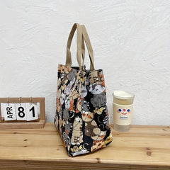 Cat Print Lunch Box Bag for Work School