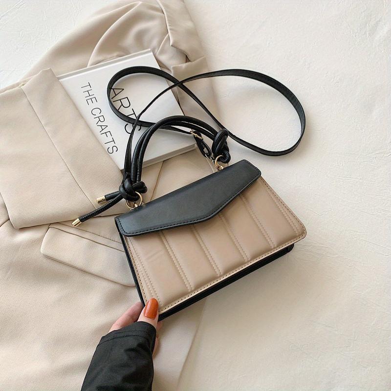 Knotted Crossbody Bag for Women Embroidery Flap Purse