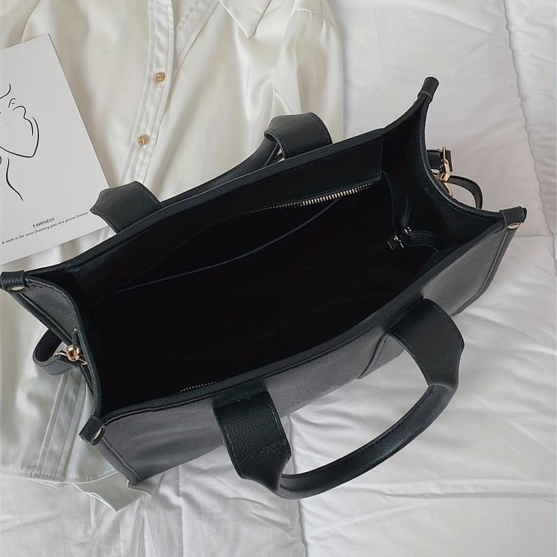 Small Satchel Crossbody Tote Bag PU Leather Textured Bag Purse
