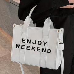 Small Satchel Crossbody Tote Bag PU Leather Textured Bag Purse