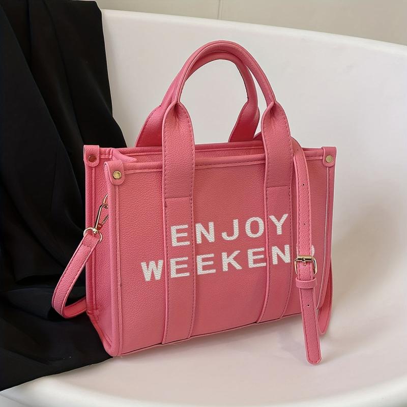 Small Satchel Crossbody Tote Bag PU Leather Textured Bag Purse