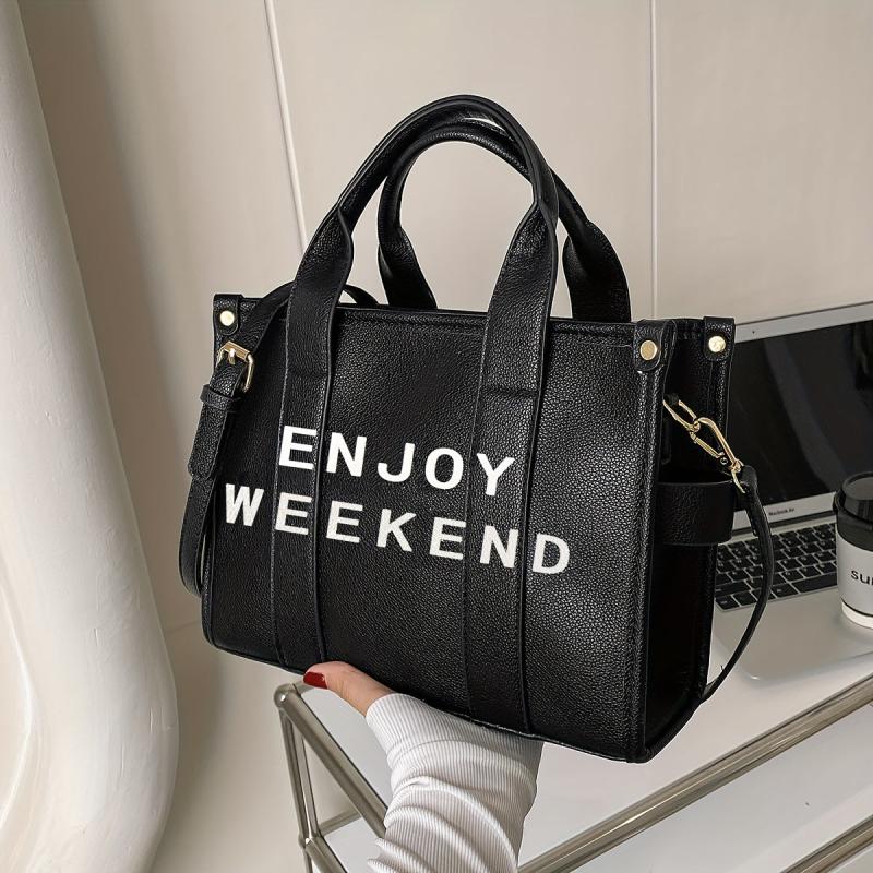 Small Satchel Crossbody Tote Bag PU Leather Textured Bag Purse