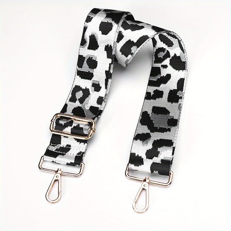 Leopard Print Shoulder Strap with Adjustable Metal Buckle