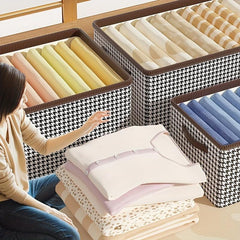 Houndstooth Luggage Bag Multifunctional Storage Bag
