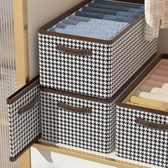 Houndstooth Luggage Bag Multifunctional Storage Bag