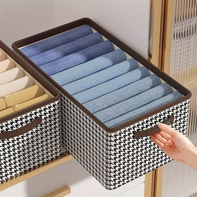 Houndstooth Luggage Bag Multifunctional Storage Bag