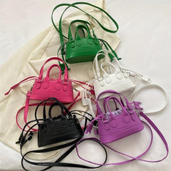 Mini Handbag Solid Drawstring Shoulder Bag