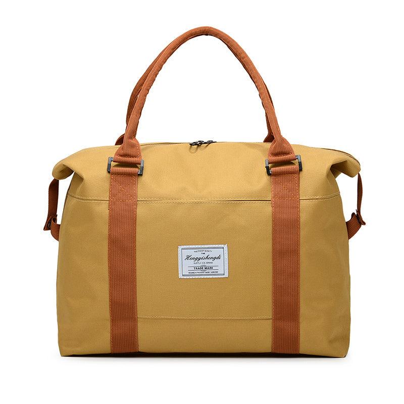 Colorblock Travel Storage Bag Portable Sports Shoulder Bag