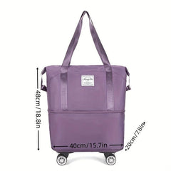 Large Capacity Duffle Handbag with Wheels