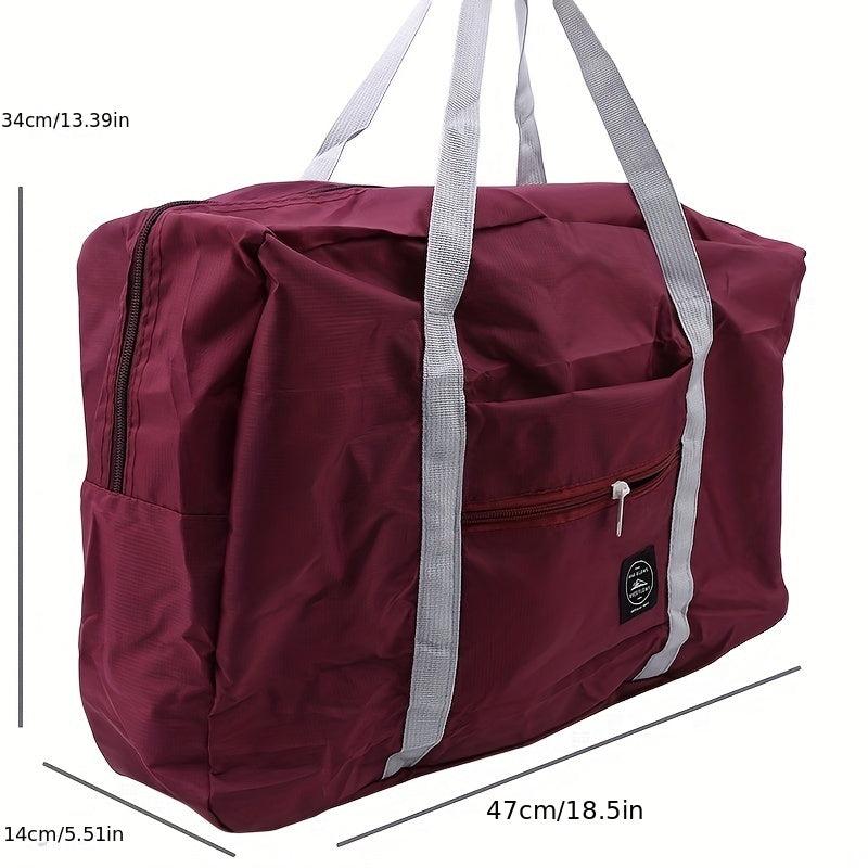 Foldable Duffle Bag Lightweight Portable Nylon Hand Gym Bag Women's Travel Bag
