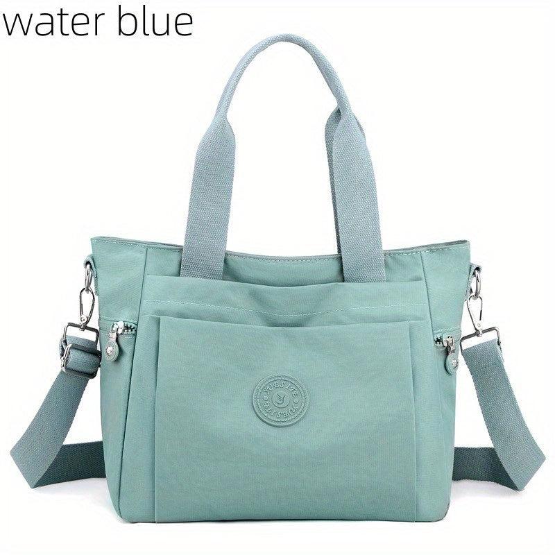 Large Capacity Crossbody Tote Bag Nylon Lightweight Messenger Bag