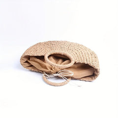 Vintage Straw Woven Crossbody Bag Boho Style Beach Bag