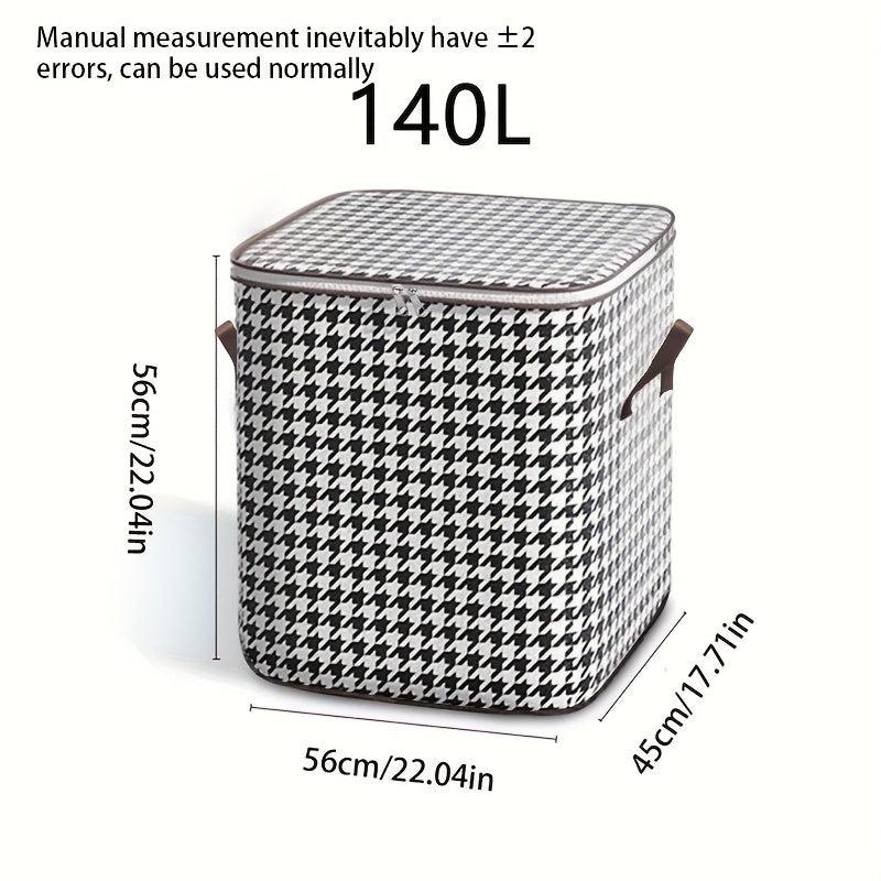 Houndstooth Luggage Bag Quilt Clothes Storage Bag Moisture Dust proof