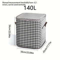 Houndstooth Luggage Bag Quilt Clothes Storage Bag Moisture Dust proof
