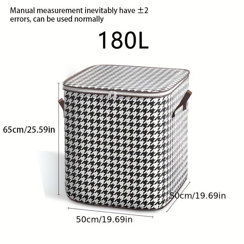 Houndstooth Luggage Bag Quilt Clothes Storage Bag Moisture Dust proof
