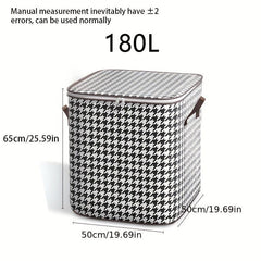 Houndstooth Luggage Bag Quilt Clothes Storage Bag Moisture Dust proof