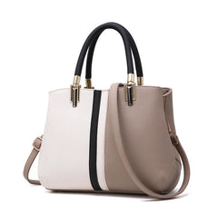 Colorblock Tote Satchel Bag Classic Shoulder Bag for Work