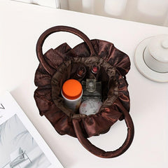 Retro Drawstring Bucket Bag for Shopping