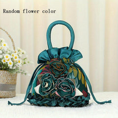 Retro Drawstring Bucket Bag for Shopping