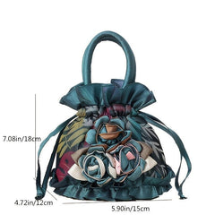 Retro Drawstring Bucket Bag for Shopping