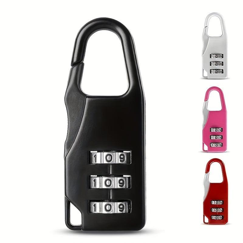 Mini 3-Digit Password Lock Padlock Suitcase Shoulder Bag Cabinet