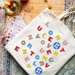Love On Tour Pattern Tote Bag Canvas Shoulder Bag