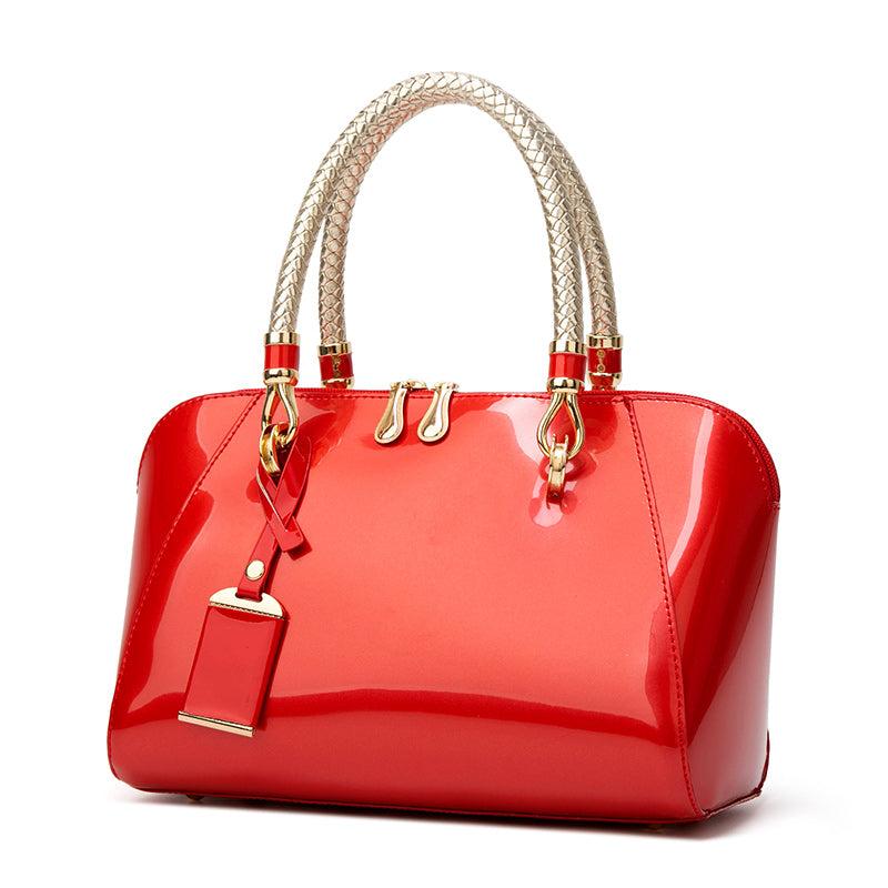 Women's Stylish Solid Zipper Handbag for Work & Party