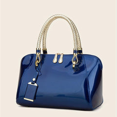 Women's Stylish Solid Zipper Handbag for Work & Party