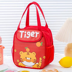 Cartoon Print Lunch Bag Thermal Insulation Hand Bag