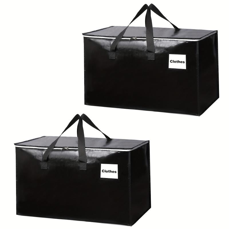Extra Large Moving Boxes with Zipper Handles & Tag Pocket