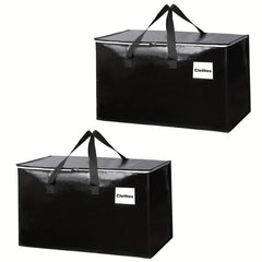 Extra Large Moving Boxes with Zipper Handles & Tag Pocket