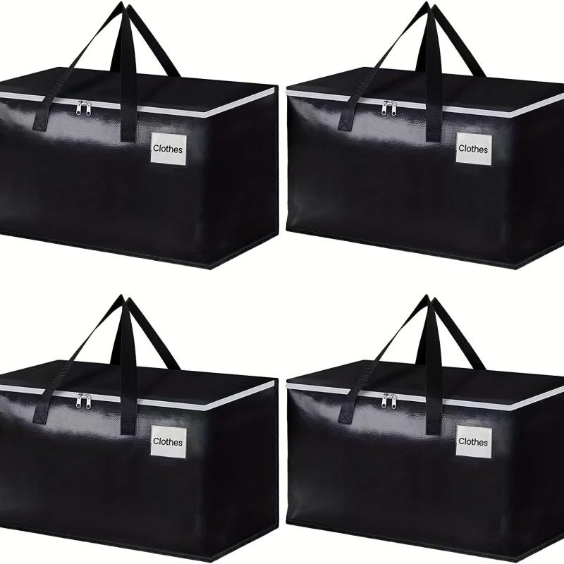 Extra Large Moving Boxes with Zipper Handles & Tag Pocket