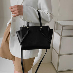 Minimalist Tote Bag Solid Crossbody Top Handle Purse