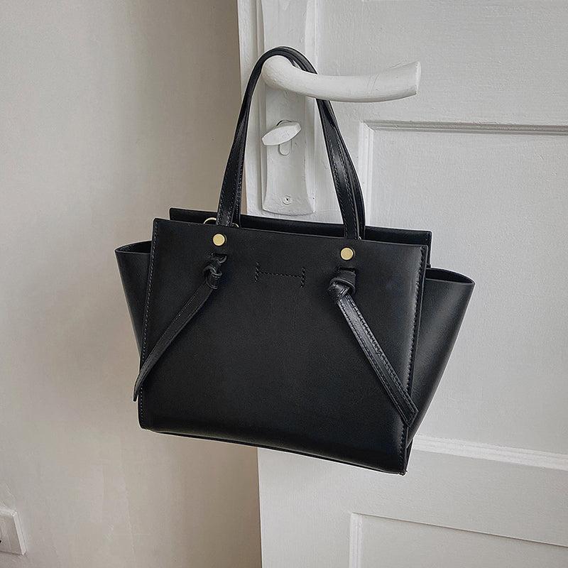 Minimalist Tote Bag Solid Crossbody Top Handle Purse